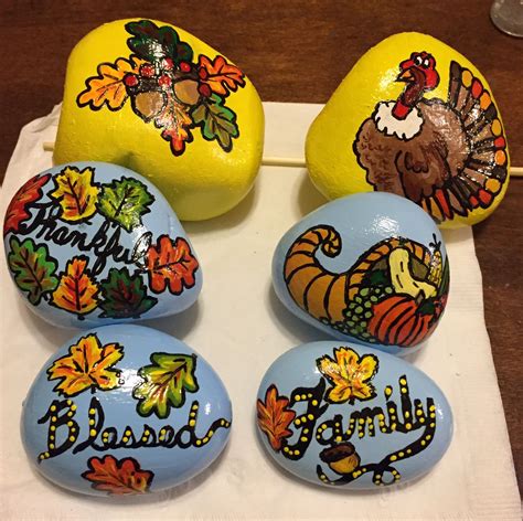 fall thanksgiving painted rocks|thanksgiving painted rocks diy.